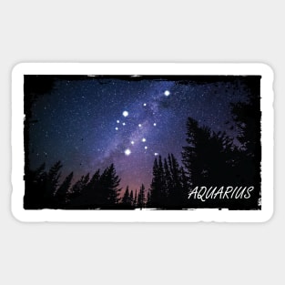 Zodiac Majesty Aquarius Constellation Sticker
